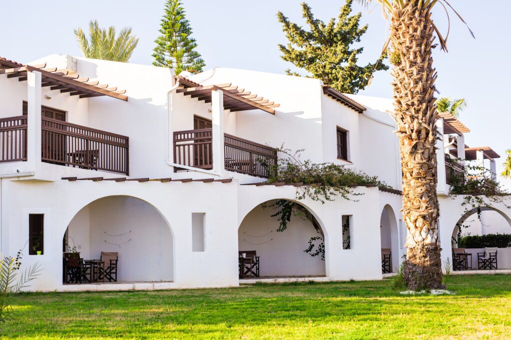 Modern white villa exterior west Hyderabad